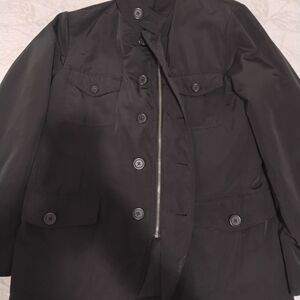 Purificacion Garcia Women's Black Jacket Size M Full Zip Excellent Condition